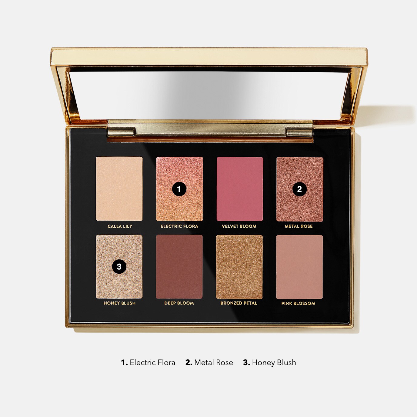 Палетка LUXE METAL ROSE EYE SHADOW PALETTE